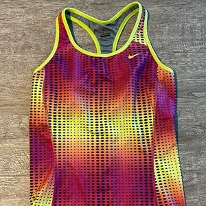 Large Nike tank with built in bra